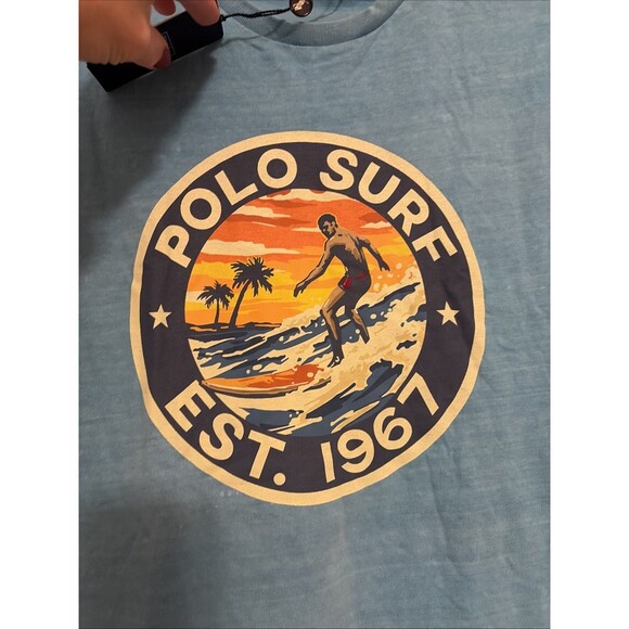 Polo Ralph Lauren Classic Fit Polo Surf Club T-Shirt Size Medium New with Tags - Picture 2 of 7